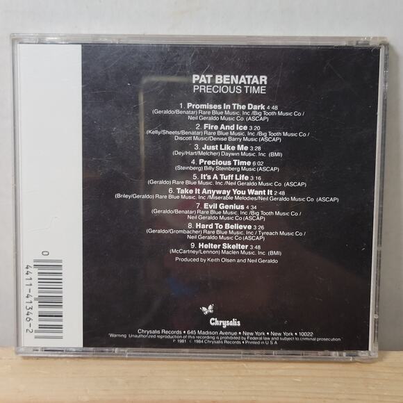 CD Pat Benatar - Precious Time - Picture 4 of 5
